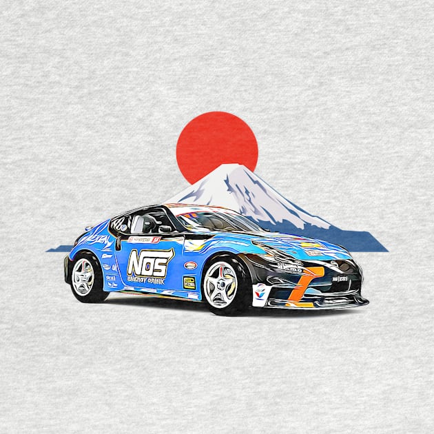 350Z Drift Fuji JDM Japan Print by Auto-Prints